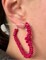 Wrapped beaded heart Valentine’s day earrings product 3